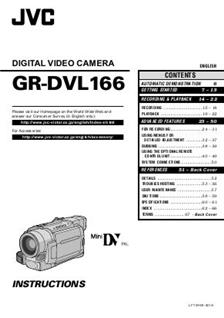 JVC GR DVL 166 manual. Camera Instructions.